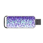 Purple Disintegrate Portable USB Flash (Two Sides) Back