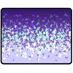 Purple Disintegrate Double Sided Fleece Blanket (medium)  by jumpercat