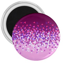 Pink Disintegrate 3  Magnets by jumpercat