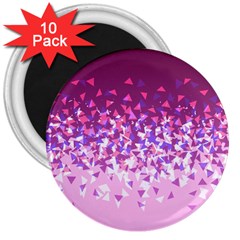 Pink Disintegrate 3  Magnets (10 Pack)  by jumpercat