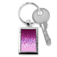 Pink Disintegrate Key Chains (rectangle)  by jumpercat