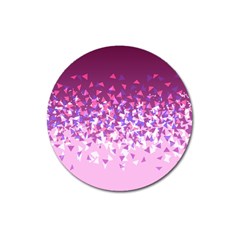 Pink Disintegrate Magnet 3  (round) by jumpercat