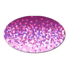 Pink Disintegrate Oval Magnet by jumpercat