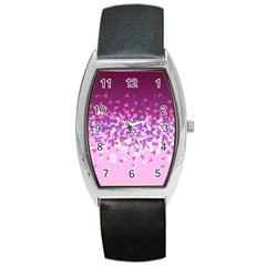 Pink Disintegrate Barrel Style Metal Watch by jumpercat