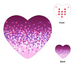 Pink Disintegrate Playing Cards (heart)  by jumpercat