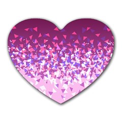 Pink Disintegrate Heart Mousepads by jumpercat