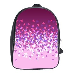 Pink Disintegrate School Bag (large) by jumpercat