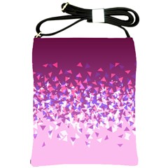 Pink Disintegrate Shoulder Sling Bags by jumpercat