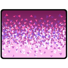 Pink Disintegrate Fleece Blanket (large)  by jumpercat