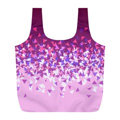 Pink Disintegrate Full Print Recycle Bags (l)  by jumpercat