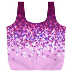 Pink Disintegrate Full Print Recycle Bags (l)  by jumpercat