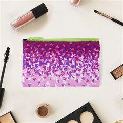 Pink Disintegrate Cosmetic Bag (xs) by jumpercat