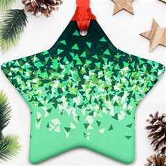 Green Disintegrate Ornament (star) by jumpercat