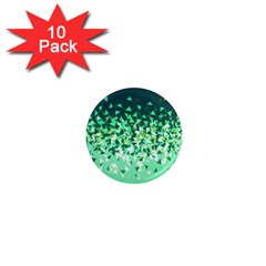 Green Disintegrate 1  Mini Magnet (10 Pack)  by jumpercat