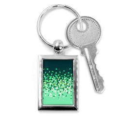 Green Disintegrate Key Chains (rectangle)  by jumpercat