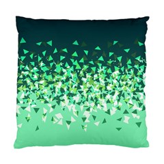 Green Disintegrate Standard Cushion Case (one Side) by jumpercat