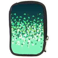 Green Disintegrate Compact Camera Cases by jumpercat