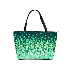 Green Disintegrate Shoulder Handbags by jumpercat