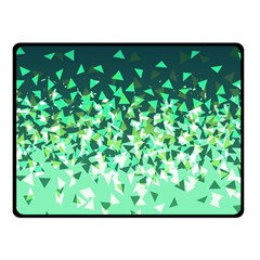 Green Disintegrate Fleece Blanket (small) by jumpercat