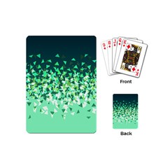 Green Disintegrate Playing Cards (mini)  by jumpercat