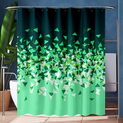 Green Disintegrate Shower Curtain 60  X 72  (medium)  by jumpercat