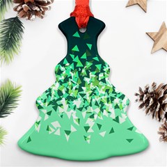 Green Disintegrate Ornament (christmas Tree)  by jumpercat