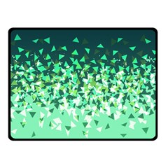 Green Disintegrate Double Sided Fleece Blanket (small)  by jumpercat