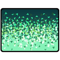 Green Disintegrate Double Sided Fleece Blanket (large) 