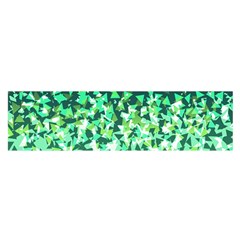 Green Disintegrate Satin Scarf (oblong) by jumpercat