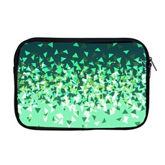 Green Disintegrate Apple Macbook Pro 17  Zipper Case by jumpercat