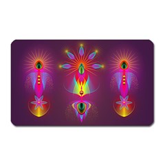 Abstract Bright Colorful Background Magnet (rectangular) by Nexatart