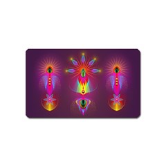 Abstract Bright Colorful Background Magnet (name Card) by Nexatart