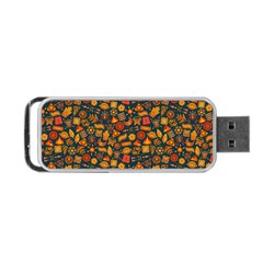 Pattern Background Ethnic Tribal Portable Usb Flash (one Side) by Nexatart