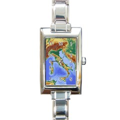 Italy Alpine Alpine Region Map Rectangle Italian Charm Watch by Nexatart