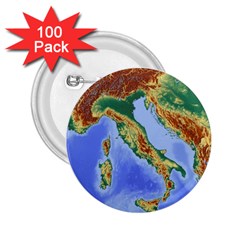 Italy Alpine Alpine Region Map 2 25  Buttons (100 Pack)  by Nexatart