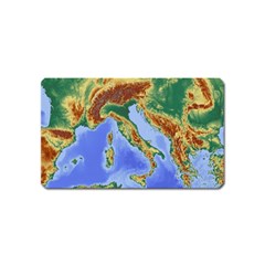 Italy Alpine Alpine Region Map Magnet (name Card) by Nexatart