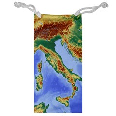 Italy Alpine Alpine Region Map Jewelry Bag by Nexatart