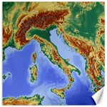 Italy Alpine Alpine Region Map Canvas 12  x 12   11.4 x11.56  Canvas - 1