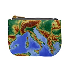 Italy Alpine Alpine Region Map Mini Coin Purses by Nexatart