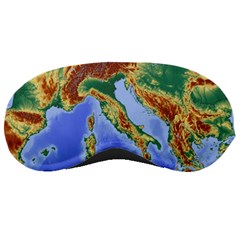 Italy Alpine Alpine Region Map Sleeping Masks by Nexatart