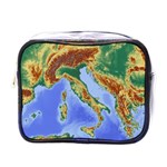 Italy Alpine Alpine Region Map Mini Toiletries Bags Front