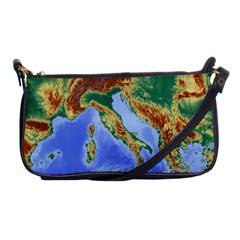 Italy Alpine Alpine Region Map Shoulder Clutch Bags by Nexatart