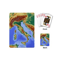 Italy Alpine Alpine Region Map Playing Cards (mini)  by Nexatart