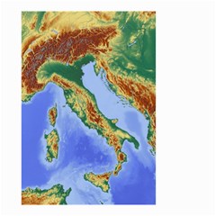 Italy Alpine Alpine Region Map Small Garden Flag (two Sides) by Nexatart