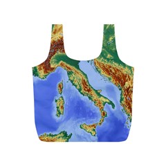 Italy Alpine Alpine Region Map Full Print Recycle Bags (s)  by Nexatart