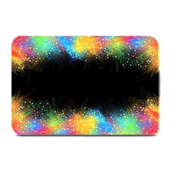 Frame Border Feathery Blurs Design Plate Mats by Nexatart