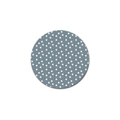 Floral Dots Blue Golf Ball Marker by snowwhitegirl