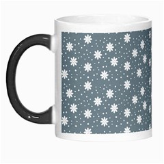 Floral Dots Blue Morph Mugs by snowwhitegirl