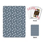 Floral Dots Blue Playing Card Back