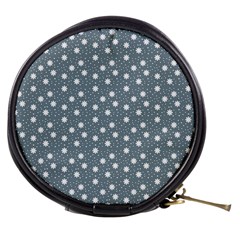 Floral Dots Blue Mini Makeup Bags by snowwhitegirl